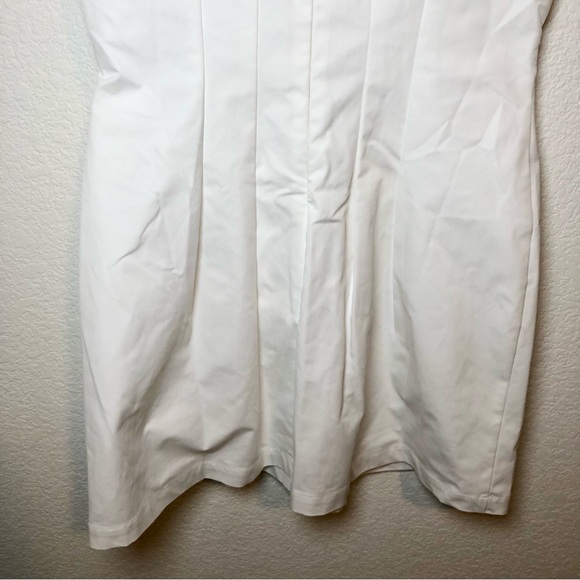 NWOT Pure Hearted White Pearl Square Neck Sleeveless Mini Dress Size M - Picture 9 of 12